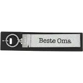 Depesche sleutelhanger cadeau voor oma met metalen detail en opdruk.