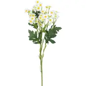 Easyplants | Kunstbloem Daisy Mini 61 cm wit | Zijde | Nepbloemen | wit | Onderhoudsvrij | Kant-en-klaar