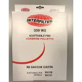 Dripio Stofzuigerzakken VK130-1, 6 stuks, geschikt voor Folletto VK130/VK131