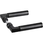 Impresso Aston -deurkruk Aston-modulair -133 x 22 x 54 mm -zwart -set van 2 stuks
