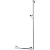 Keuco PLAN Care hoekgreep met doucheglijstang, breedte 565mm, hoogte 1265mm, 34906170411