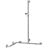 Keuco Plan Care - Handgreep met douchestang 80x126cm, met douchehouder, chroom 34915019611