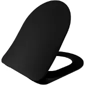 Hak Creavit PAULA toiletzitting, SLIM, soft-close, mat zwart
