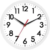 Dripio Wandklok 8 inch, analoge klok zonder tikgeluid, op batterijen, wit