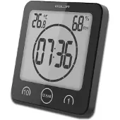 Dripio Digitale badklok, touchscreen, timer, IP24, zwart