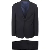 Suitable Structure Kostuum Wol Navy | Donkerblauw | Maat 46