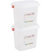 Denox Gastronorm 1/9 H150 Mm Opbergdoos 1.5l 2 Eenheden