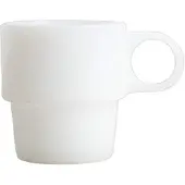 Homla PALLORA White glas met handvat, 250 ml