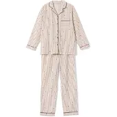 HEMA Damespyjama oversized fit strepen creme (creme)