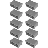 Dripio Schuifregelaars voor de verstevigingsinstelling van lattenbodems, 10 stuks, grijs