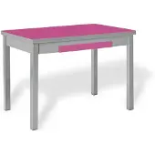 OEM Uitschuifbare glazen tafel Fuchsia, 90x50 cm, uitschuifbaar tot 140 cm