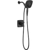 Dripio Doucheset met dubbele handdouche, 2-in-1 douchekop, matzwart