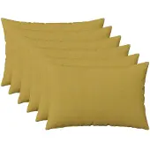 vidaXL Kussensloop 6 st HEERLEN Lichtgroen 50 x 70 cm Stof
