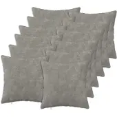 vidaXL Kussensloop 12 st HEERLEN Lichtgrijs 50 x 50 cm