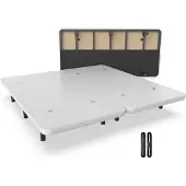 Dripio Lattenbodem, 200x200 cm, met 12 poten, 5 dwarsbalken, 3D-bekleding, wit
