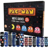 Dripio Pac-Man adventskalender met 12 paar sokken, maat 40-45