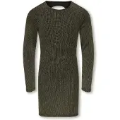 ONLY GIRLS Jurk goud / zwart