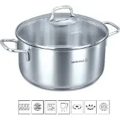 Korkmaz Perla - roestvrijstalen pan, 1 liter, diameter 14 cm