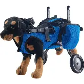 Merkloos Hond wandelwagen voor achterpoten - Verstelbaar en lichtgewicht