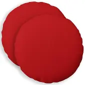 vidaXL Kussensloop 2 st HEERLEN Rood Diam. 50 cm Stof