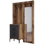 Skye Decor Woody Fashion vestiairemeubel | Melamine coating | 18 mm dik | Metalen poot | Notenhout