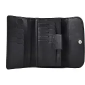 Esquire portemonnee Athena Lady Flap Wallet Black zwart