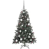 Selius Kerstboom – Kunstkerstboom – Dennenboom – Groen PVC – 120 cm – Inclusief Standaard