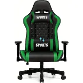 Selius Ergonomische gamingstoel met lendensteun, voetsteun en maximaal belastbaar tot 150 kg