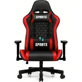 Selius Gamestoel – Gaming Stoel – Bureaustoel – Ergonomisch – Met Voetensteun – Max 150 kg