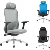Selius NEWSKILL Nue Ergonomische gamingstoel, grijs