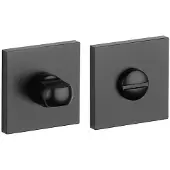 Aprile Comfort WC garnituur rozet 53x53x7mm zwart Toilet Rozet