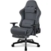 Selius Ergonomische Gamestoel Bureaustoel Computerstoel met 3D Verstelbare Armleuningen en Voetsteun