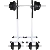 Selius Gewichthefstation – Halterset – Dumbbells – Gewichtsschijven – Krachtstation – Verstelbaar Gewicht