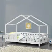 Selius Peuterbed 70x140 cm in Huis-Ontwerp van Massief Dennenhout met Valbescherming