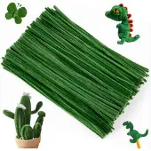 OCreon 200 stuks pijpenragers voor knutselen, groen, 30 cm