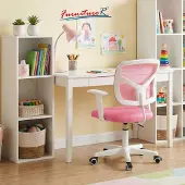 FURNITURER kinderbureau stoel met vaste armleuningen, ergonomische draaistoel
