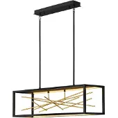 HINKLEY LED Hanglamp Styx | 55W 3000K 5980Lm 30 | Black & Gilded Gold