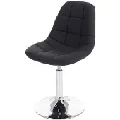 Mendler Set van 6 eetkamerstoelen, model HWC-A60, draaistoel, chroomframe, donkergrijze bekleding