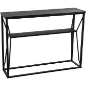 Dripio Entreetafel, metalen frame, MDF, zwart, 100x30x75 cm