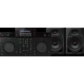 AlphaTheta Alpha Theta XDJ-AN + Pioneer DJ DM-50D-BT Zwart
