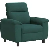 vidaXL Bank Donkergroen 95 x 90 x 95 cm Stof
