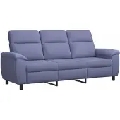 vidaXL Bank Jeans Blauw 214 x 90 x 95 cm Stof
