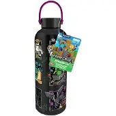 Paladone Minecraft Mascots Metalen Waterfles met Draaglus – 500 ml RVS Drinkfles –