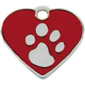 Imarc Heart 2.5x2 Cm Naamplaatje Voor Huisdieren