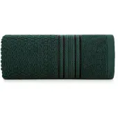 Eurofirany Davos Handdoek 30x50 cm Donkergroen - Zacht & Absorberend Katoen