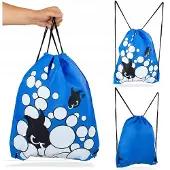 Be-Active Sporttas School Zwemles Gymschoenen Kinderen Blauw