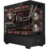 KEEP OUT XC-301: Glas, PC, Zwart, ITX, Micro ATX, SPCC, Staal, Gehard glas, Gaming, Amber, Blauw, Groen, Rood
