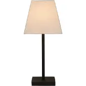 Atmooz Buranella tafellamp – E27 – Geschikt voor slaapkamer/woonkamer – Industrieel design – Zwart-witte lampenkap – Hoogte 47 cm – Metaal