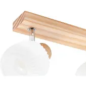 LINDBY Plafondlampe , Darla, dimbare, Hout, Gang / Hal, Hout