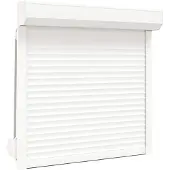 vidaXL Rolluik Wit 100 x 100 cm Aluminium en polyurethaan